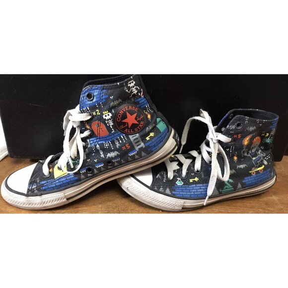 CONVERSE All Star Chuck Taylor size 3 Gamer HighTop Ready Player One Sneakers - Picture 1 of 7